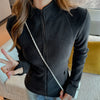 Thickened Warm Fleece Jacket for Women Autumn Winter Simple Versatile Zipper Coats Thumb Hole Design Casual Sport Style Tops