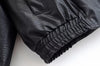 Autumn Women Turtleneck Faux Leather Jacket Vintage Long Sleeve Zipper Motorcycle Jackets Female Streetwear Chic Coat