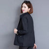 Middle Aged Mother Spring Autumn Loose Women's Short Jacket Elegant Large Size Female Short Outerwear With Lined 4XL