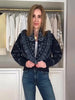 Geometric Printed Knitted Jackets For Women Autumn Long Sleeve Sweater Coats Single Breasted Lady Street Chic Tops