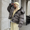 Casual Thicken Women's Cotton Coat Hooded Zippers Full Sleeves Casual Lady Jackets Autumn Winter Female Warm Tops