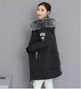 Parkas Women Winter Jacket Coat Hooded Fur Collar Outwear Female Parka Thick Cotton Padded Female Overcoat