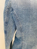 High Street Designer Jacket Women's Slim Fitting Double Breasted Lion Buttons Denim Blazer