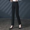 Black Women's High Waist Stretch Suit Pants, Slim Trousers, Purple Green Brown Pantalones, Asian Size M-6XL