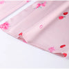 Elegant Printed Satin Long Dress Women Slim Lace Up V-neck Full Sleeve Pleat Dresses Autumn Lady Party Evening Robes