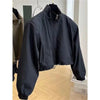 Spring Autumn Windbreaker Women Korean Casual Long Sleeve Short Zipper Coat Female Casual Outerwear Loose Jacket