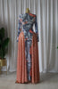 Women O-neck Long Sleeve Big Swing A-line Maxi Dress Spring Evening Sexy Parties Vacation Long Dresses Vestidos