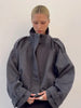 Women Stand Collar Spring Woolen Coats Single Breasted Loose Female Long Sleeve Jacket Office Lady Street Short Coat