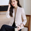 Elegant Women Blazers Solid Button Long Sleeved Casual Comfortable Suits Jacket Office Lady Coat Spring Autumn Outerwear