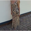 Women Chic Vacation Outfits Leopard Print Sheer Chiffon Shirt Casual Turn-down Collar Mini Dress & Detachable Scarf