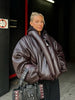 Warm V-Neck Thick Leather Short Jacket Woman Long Sleeves Loose Versatile Coats Casual Street Women's Autumn Winter Jackets
