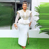 Spring African Clothes for Women long sleeve polyester Dashiki Ankara Outfit Robe Plus Size Wedding Party Dresses