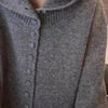 Autumn Winter Korean Button Hooded Knitting Cardigan Women's Sweater Jacket Loose Sweater Coat Ladies Tops