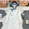 Chic Sexy Wrap Hips Knitted Maxi Dress Women Brand Embroidery Long Sleeve Sweater Dress Autumn Vestido