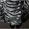 Zebra Striped Faux Fur Jacket Women Stand Collar Burgundy Velvet Patch Pocket Single Breasted Coat Autumn Street Jackets