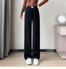 High Waist Retro Corduroy Stripe Women's Pants Fall Straight Causal Full Length Vintage Pockets All Match Japanese Y2k Trousers