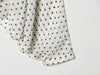 Women's Polka Dot Blouse Skirt Set Spring High Neck Batwing Sleeve Sheer Front Tie Bow Midi A-Line Dress Set
