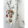 High Street Designer Runway Suit Set Women's Brilliant Digital Printed Jacket Flare Pants Suit 2pcs