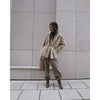 Autumn Winter Women’s Faux Mink Fur Coat Striped Thickened Plush Jacket Loose Fit Outerwear Seller Coat