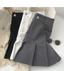 Y2K Vintage High Waist Pleated Skirt Women College Style Uniforms Safety Pants Mini Skirts Woman Korean Street Slim A-Line Skirt