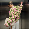 3D Flower Bomber Jackets Women Loose Zipper Full Sleeve Female Coats Baseball Jackets Spring High Street Outwear