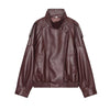Chic Black Faux Leather Jackets Women Long Sleeve Buttons Elastic Oversized Coats Autumn Winter Streetwear
