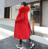 Winter Jacket Women's Parkas Thick Warm Fur Lining Long Parka Female Hooded Fleece Padded Coat Distachable Outwear 5XL