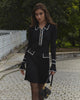 High Waist Ruffled Maxi Dresses For Women Autumn Winter Knitted Slim Long Dress Women's Vintage Dress Woman Retro Elegant