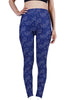 Lrregular Plant Print Women's Leggings Casual Sports Leggings Fitness Training Yoga Pants High Stretch Cropped Pants