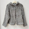 Winter Women Turtle neck Warm Knitted Natural Fur coat Long Sleeve Female Warm Winter Genuine Fur Jacket Thick Outwear