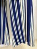 High Street Designer Runway Suit Set Women's Colorful Striped Blazer Jacket Flare Pants Set 2pcs