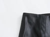 Women's Faux Leather Pants High Waist Straight Leg Trousers Female Streetwear Stylish Stretch Pencil Pants