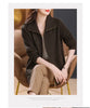 Knitted Cardigan Jacket Women Sweater Autumn Winter Lapel Zipper Sweater Jacket Loose Solid Outerwear Female Sweatshirt Tops