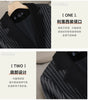 Women Stripe Stitching Woolen Blazer Coat Long Sleeve Jacket Office Ladies Work Wear Blazers Female Windbreakers Outerwear
