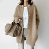 Autumn And Winter Solid Color Soft Knitted Jacket Slim Design Niche Loose Casual Button Jacket Women Cardigan