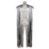 Sparkly Wing Fringe Tassel Patchwork Shawl Women Vintage Cosplay Cape Ponchos Bohemian Cardigan Cloak Boho Capes Streetwear