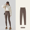 Autumn Winter Thick Foot Pants Sharkskin Leggings Women's Rabbit Fleece Warm Leggings High Waist Elastic Non Trace Yoga
