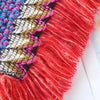 Coat Overlays Winter Warm Mongolian Poncho Ethnic Style Striped Knitting Wraps Polyester Pullover Tassel Shawl for Women