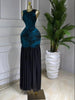 Women Printed Ruched Stacked Fit and Flare Long Maxi Dress Winter Evening Party Education Vacation Dresses Vestido