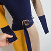 Fall Winter Knit Rib Wrap Hips Bodycon Pencil Dress for Women Elegant Long Sleeve Turtleneck Sweater Dress with Belt