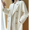 101801 Women Coat Winter Women's Jacket 10% Cashmere 90% Wool Classic Camel Wool Coat