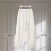 Loose Fit Lace Pants Women's Elastic High Waist Lounge Trousers Spring Lady Bohemian Casual Bottoms