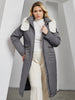 Women's Winter Jacket Plus Size Bio Down Jackets Fur Collar Hooded Quilted Cotton Coat Women Parka Female Clothing