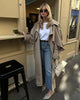 Solid Lace Up Long Trench Coat Women Full Sleeve Lapel Single Breasted Loose Outerwear Lady Autumn Daily Highstreet Coat