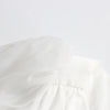 Solid Dresses For Women Deep V Neck Long Sleeves High Waist Patchwork Folds Minimalist Dress Female Clothing
