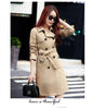 Purple Windbreaker Women Mid-Long Trench Coat Spring Korean Slim Waist British Casual Autumn Coat With Belt Outwear Top