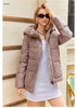 Gasmam Winter Down Jackets Women Warm Pluggable Sleeve Thermal Vest Classic zipper Lacing Design Pocket Hooded Parkas 83369