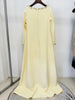 High Street Designer Party Vestido Women's Beaded Loose Long Sleeved Long Maxi Dress