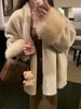 Faux Mink Fur Coat for Women Winter Thick Loose Hairy Casual Jacket Y2K Streetwear Long Sleeve Warm Fur Outerwear