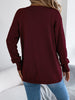 Solid Color Hollow Lantern Long Sleeve Sweater for Women Casual Cardigan Sweaters Autumn Winter Mid-length Jacket Tops